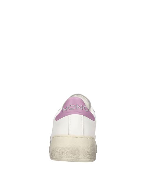 Leather sneakers MONO WAY | JIHA DONNA PELLEBIANCO-LILLA